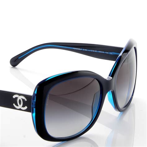 chanel womens sunglasses blue|Chanel Blue Glasses .